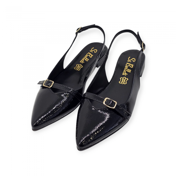 Γυναικείες Slingback Μπαλαρίνες Δέρμα Λουστρίνι Μαύρες Γυναικεία Γυναικείες Slingback Μπαλαρίνες Δέρμα Λουστρίνι Μαύρες Γυναικεία