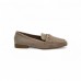 Κλασικό Μπεζ Loafer με Διακριτική Λεπτομέρεια Strap Loafers/Μοκασίνια