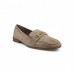 Κλασικό Μπεζ Loafer με Διακριτική Λεπτομέρεια Strap Loafers/Μοκασίνια