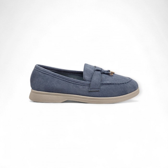 Κομψό Γαλάζιο Loafer με Διακριτική Διακόσμηση Loafers/Μοκασίνια Κομψό Γαλάζιο Loafer με Διακριτική Διακόσμηση Loafers/Μοκασίνια