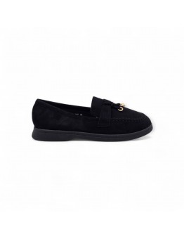 Κομψό Μαύρο Loafer με Διακριτική Διακόσμηση