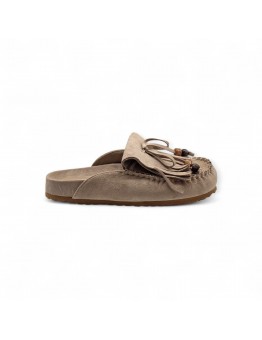 Slip on Loafers Μπεζ Με Διακοσμητικά Κρόσια