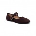 Μπαρετάκι Καφέ Suede Loafers/Μοκασίνια