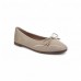 Κλασική Μπαλαρίνα Λουστρίνι Μπεζ Loafers/Μοκασίνια