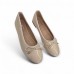 Κλασική Μπαλαρίνα Λουστρίνι Μπεζ Loafers/Μοκασίνια