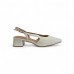 Slingback Λουστρίνι Λευκό Loafers/Μοκασίνια Slingback Λουστρίνι Λευκό Loafers/Μοκασίνια