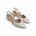 Slingback Λουστρίνι Λευκό Loafers/Μοκασίνια Slingback Λουστρίνι Λευκό Loafers/Μοκασίνια