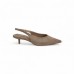 Slingback Suede Μπεζ Loafers/Μοκασίνια Slingback Suede Μπεζ Loafers/Μοκασίνια