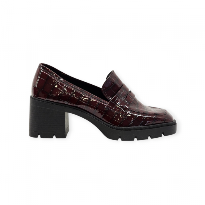 Ψηλοτάκουνα Loafers Λουστρίνι Μπορντό Loafers/Mules/Μοκασίνια/Μπαλαρίνες Ψηλοτάκουνα Loafers Λουστρίνι Μπορντό Loafers/Mules/Μοκασίνια/Μπαλαρίνες