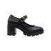 Ψηλοτάκουνα Loafers Με Λουράκι Μαύρα  Loafers/Mules/Μοκασίνια/Μπαλαρίνες