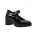 Ψηλοτάκουνα Loafers Με Λουράκι Λουστρίνι Μαύρα  Loafers/Mules/Μοκασίνια/Μπαλαρίνες