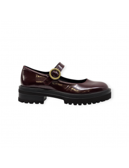 Loafers με λουράκι Λουστρίνι Μπορντό