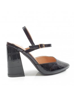 Ψηλοτάκουνες Γόβες Mule Μαύρες